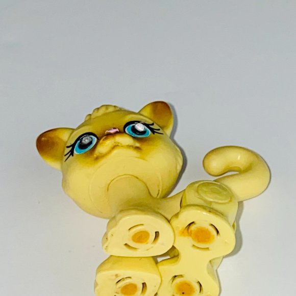 Polly Pocket Sparkling Pets Blue Eyes Pink Nose Feet Move Kids Toy Figure Animal - Picture 6 of 6